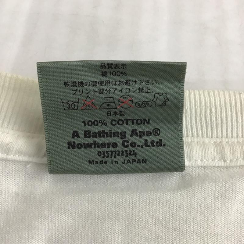 アベイシングエイプ A BATHING APE Tシャツ 半袖 ターゲット M プリント 白 / ホワイト / メンズ USED 古着 中古 10103108