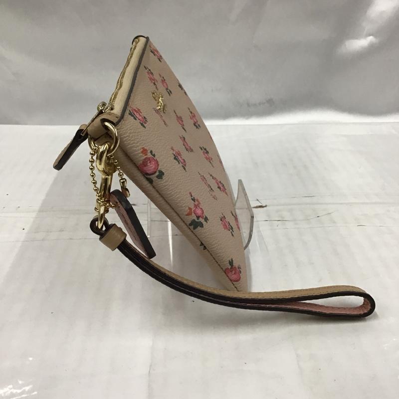 コーチ COACH ポーチ ポーチ M1777 27094 小物入れ ロゴ 花柄 桃 / ピンク / レディース USED 古着 中古 10103134