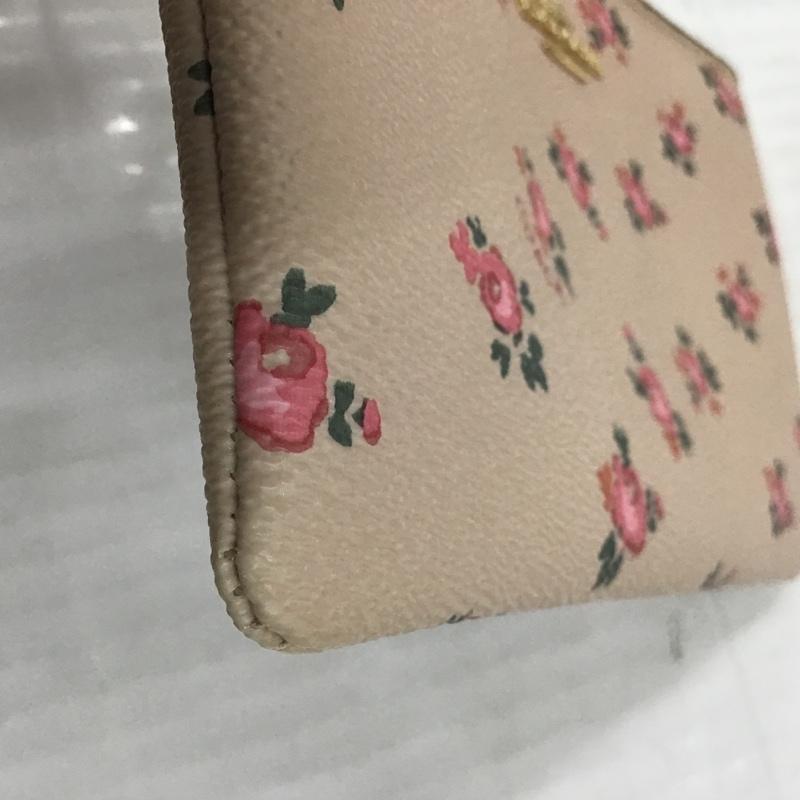 コーチ COACH ポーチ ポーチ M1777 27094 小物入れ ロゴ 花柄 桃 / ピンク / レディース USED 古着 中古 10103134