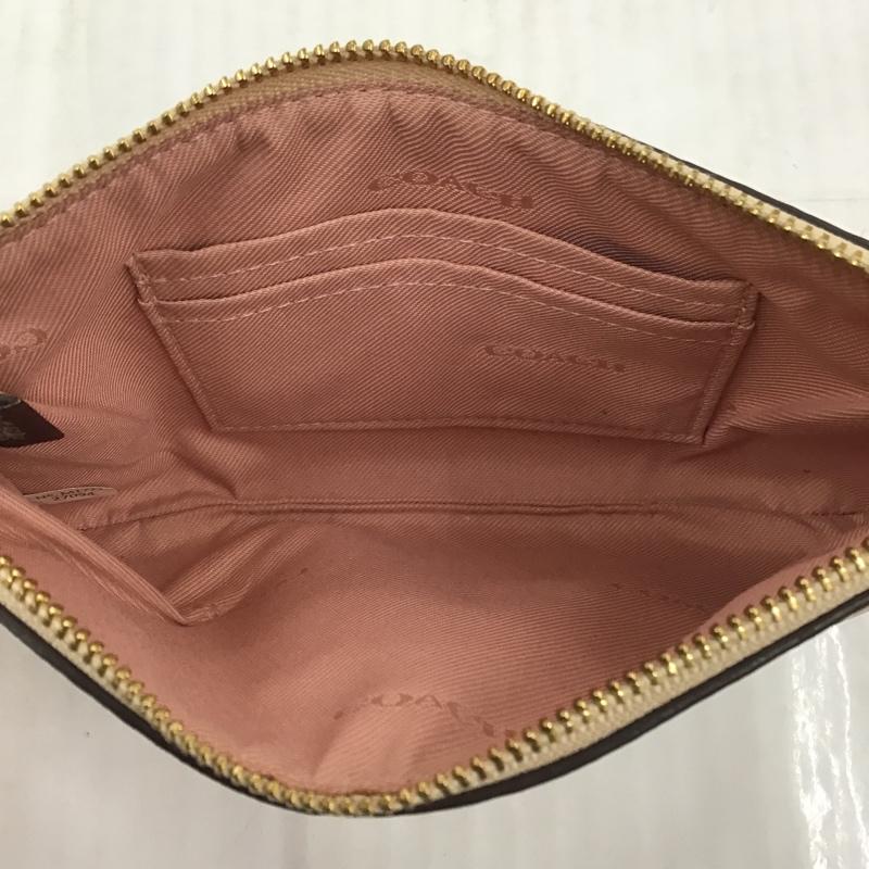 コーチ COACH ポーチ ポーチ M1777 27094 小物入れ ロゴ 花柄 桃 / ピンク / レディース USED 古着 中古 10103134