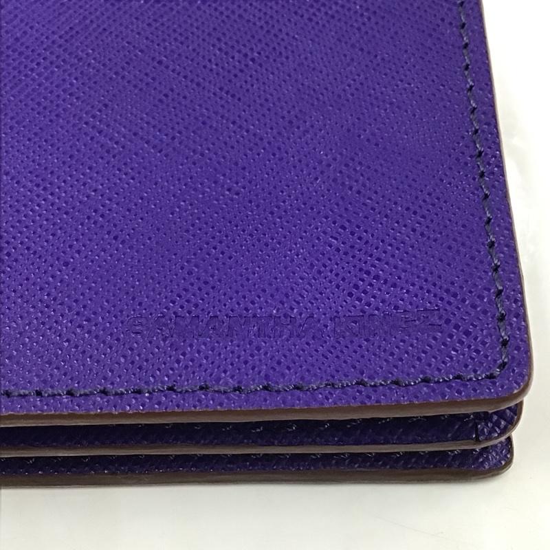 サマンサキングズ SAMANTHA KINGZ カードケース カードケース 箱有 名刺入れ ロゴ、文字 紫 / パープル / メンズ USED 古着 中古 10103135