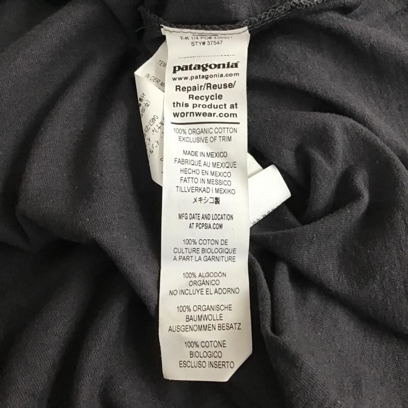 パタゴニア patagonia Tシャツ 半袖 半袖カットソー プリントTシャツ クルーネックカットソー M ロゴ、文字 黒 / ブラック / メンズ USED 古着 中古 10103172