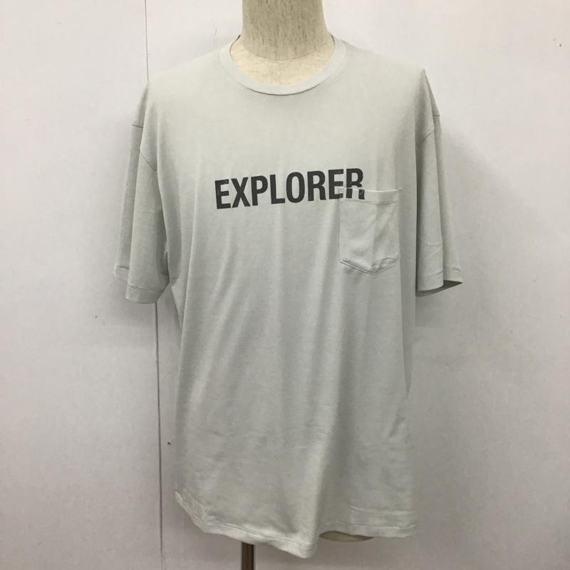 ザノースフェイス THE NORTH FACE Tシャツ 半袖 NT12205 半袖シャツ プリントTシャツ ショートスリーブフラッシュドライスリーディーティー XL ロゴ、文字 灰 / グレー / メンズ USED 古着 中古 10103173