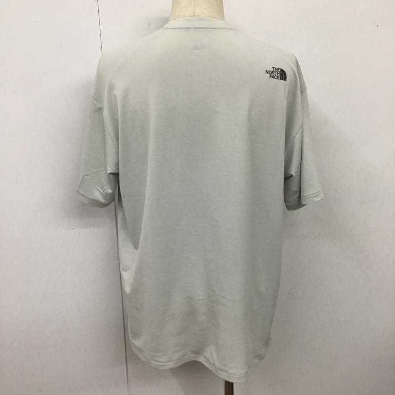 ザノースフェイス THE NORTH FACE Tシャツ 半袖 NT12205 半袖シャツ プリントTシャツ ショートスリーブフラッシュドライスリーディーティー XL ロゴ、文字 灰 / グレー / メンズ USED 古着 中古 10103173