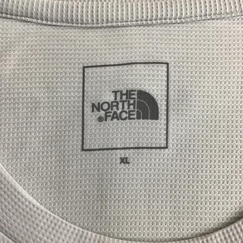 ザノースフェイス THE NORTH FACE Tシャツ 半袖 NT12205 半袖シャツ プリントTシャツ ショートスリーブフラッシュドライスリーディーティー XL ロゴ、文字 灰 / グレー / メンズ USED 古着 中古 10103173