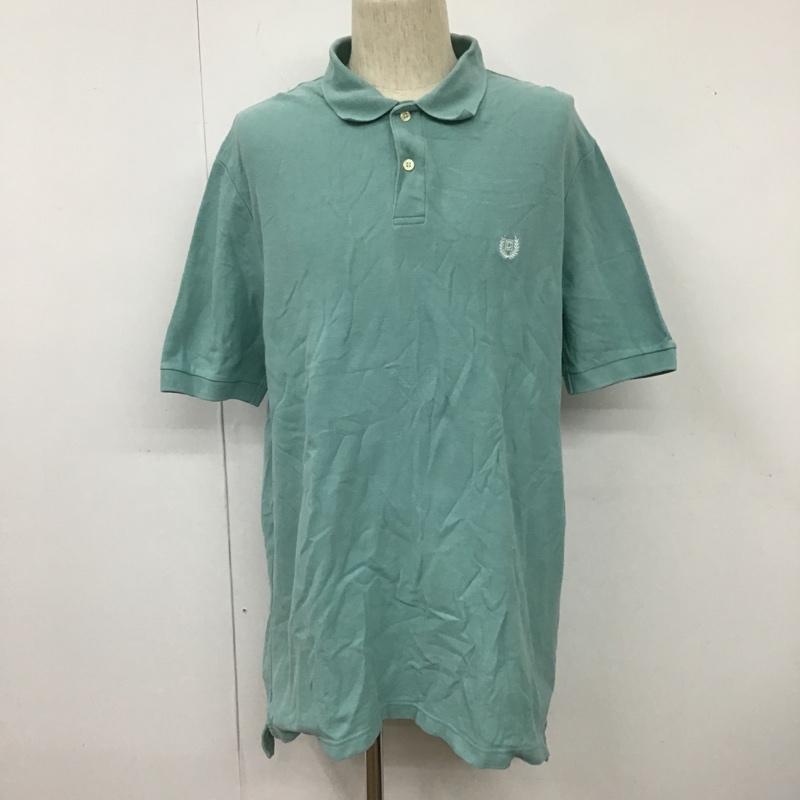 チャップス CHAPS ポロシャツ 半袖 半袖ポロシャツ カラーシャツ カジュアルシャツ L ロゴ、文字 緑 / グリーン / メンズ USED 古着 中古 10103186