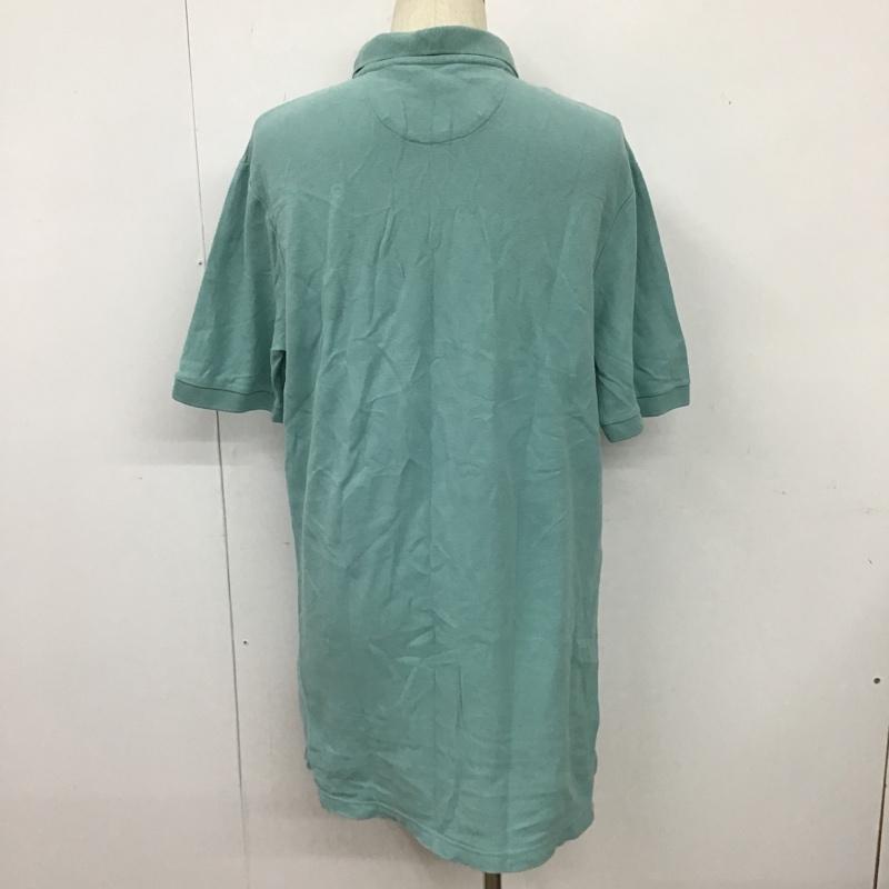 チャップス CHAPS ポロシャツ 半袖 半袖ポロシャツ カラーシャツ カジュアルシャツ L ロゴ、文字 緑 / グリーン / メンズ USED 古着 中古 10103186