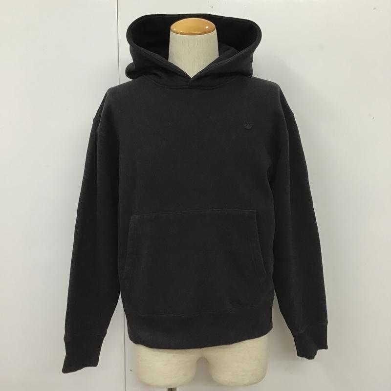 アディダスオリジナルス adidas originals パーカー 長袖 H11377 CONTEMPOHOODIE 長袖パーカー フード付きスウェット スポーツウェア L ロゴ、文字 黒 / ブラック / メンズ USED 古着 中古 10103188