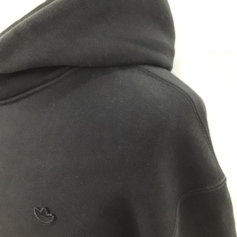 アディダスオリジナルス adidas originals パーカー 長袖 H11377 CONTEMPOHOODIE 長袖パーカー フード付きスウェット スポーツウェア L ロゴ、文字 黒 / ブラック / メンズ USED 古着 中古 10103188