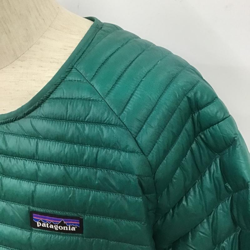 パタゴニア patagonia ジャケット、上着 ジャンパー、ブルゾン 85570FA21 ダウンジャケット プルオーバー 長袖カットソー アウター XL ロゴ、文字 青 / ブルー / X 緑 / グリーン / メンズ USED 古着 中古 10103191