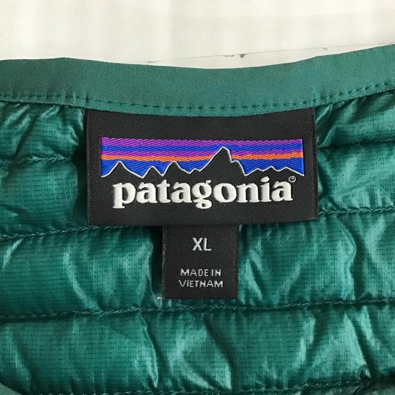 パタゴニア patagonia ジャケット、上着 ジャンパー、ブルゾン 85570FA21 ダウンジャケット プルオーバー 長袖カットソー アウター XL ロゴ、文字 青 / ブルー / X 緑 / グリーン / メンズ USED 古着 中古 10103191