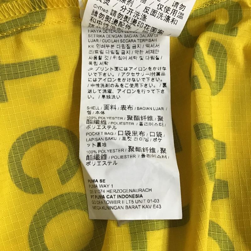 プーマ PUMA パーカー 長袖 596660-02 PUMAxRDETAOPWB プルオーバージャケット フード付きジャケット パーカー L ロゴ、文字 黄 / イエロー / メンズ USED 古着 中古 10103205