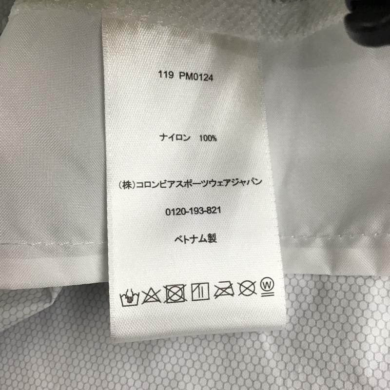 コロンビア Columbia ジャケット、上着 ジャンパー、ブルゾン 119 PM0124 シンプソンサンクチュアリレインスーツ パーカージップアップジャケット L ロゴ、文字 青 / ブルー / X 黄 / イエロー / メンズ USED 古着 中古 10103209