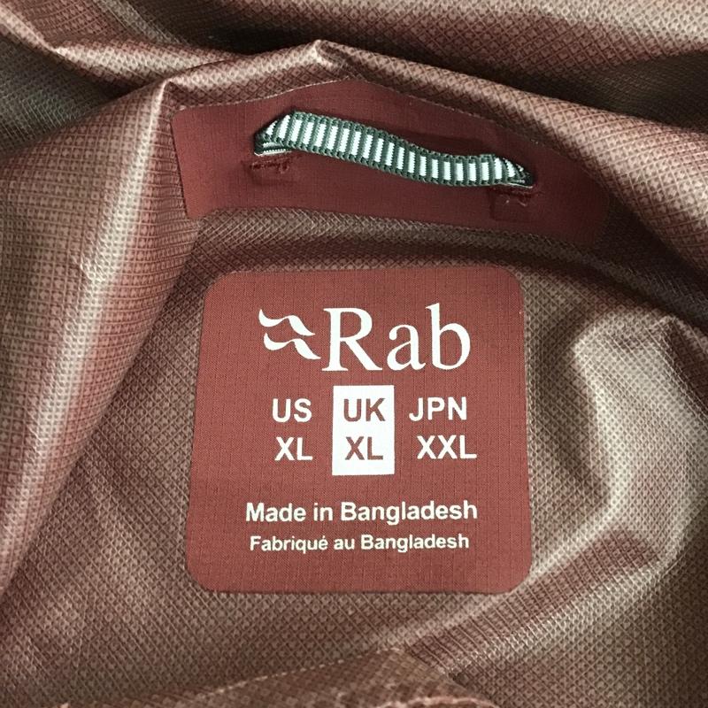 ラブ RAB ジャケット、上着 ジャンパー、ブルゾン ジップアップジャケット フード付きジャケット アウター パーカー XL ロゴ、文字 赤 / レッド / メンズ USED 古着 中古 10103212