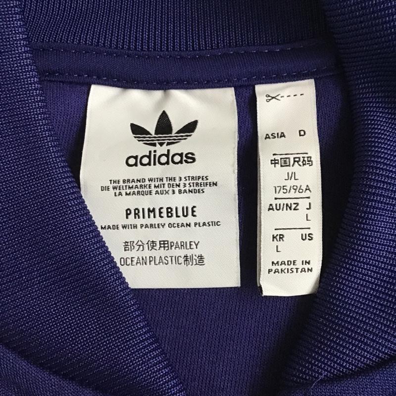アディダスオリジナルス adidas originals ジャケット、上着 ジャンパー、ブルゾン H06710 クラシックPRIMEBLUESST トラックジャケット ジャージ スポーツ ウェア L ロゴ、文字 青 / ブルー / メンズ USED 古着 中古 10103220