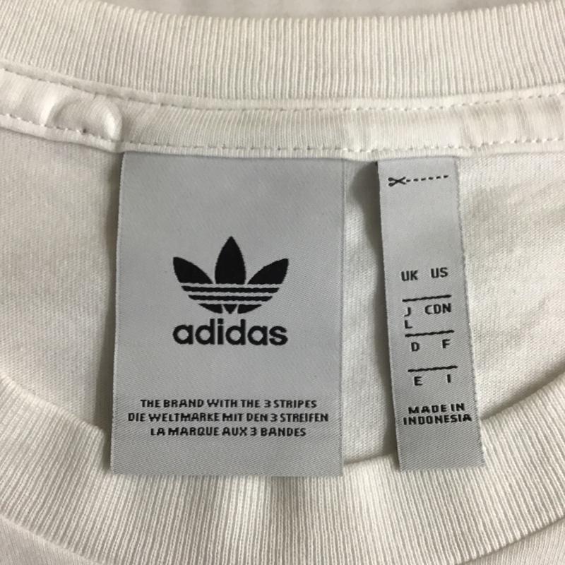 アディダスオリジナルス adidas originals シャツ、ブラウス 半袖 DX3662 Tシャツ 半袖カットソー プリントTシャツ L プリント 白 / ホワイト / メンズ USED 古着 中古 10103222