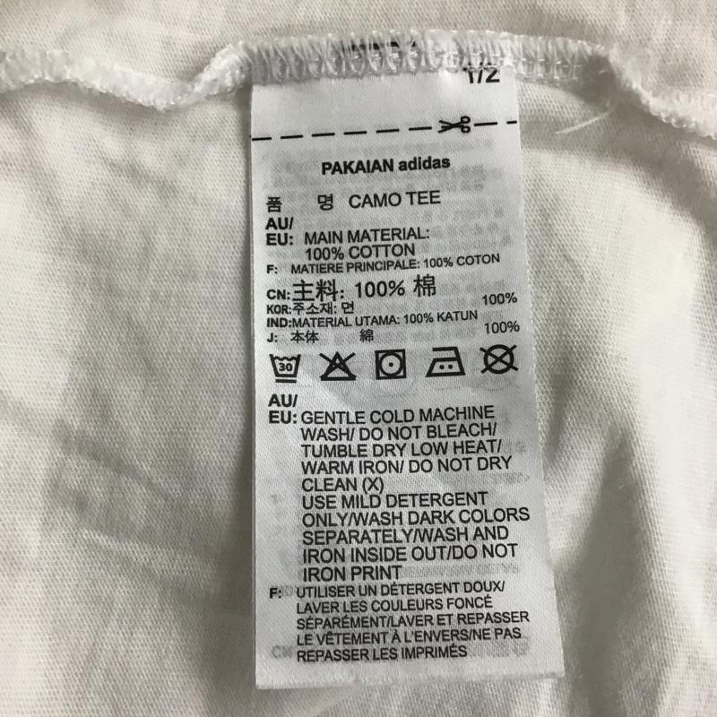 アディダスオリジナルス adidas originals シャツ、ブラウス 半袖 DX3662 Tシャツ 半袖カットソー プリントTシャツ L プリント 白 / ホワイト / メンズ USED 古着 中古 10103222