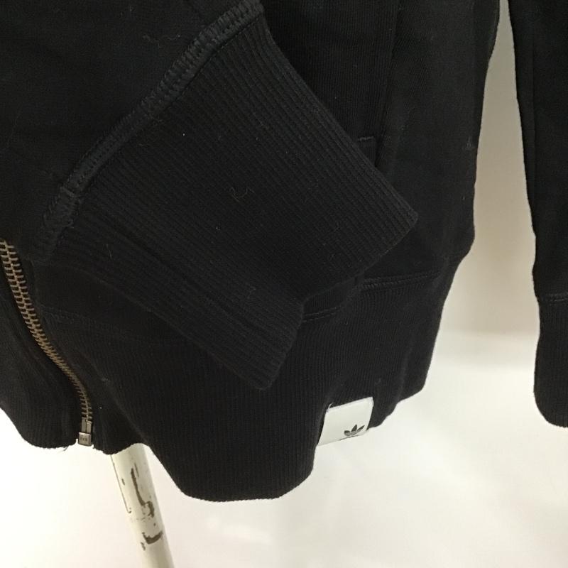 アディダスオリジナルス adidas originals ジャケット、上着 ジャンパー、ブルゾン BK2306 XbyOTrackJacket ジップアップジャケット スポーツウェア ジャージ L 無地 黒 / ブラック / レディース USED 古着 中古 10103230