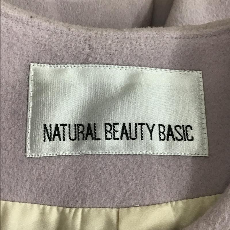 ナチュラルビューティーベーシック NATURAL BEAUTY BASIC コート コート一般 M 無地 桃 / ピンク / レディース USED 古着 中古 10103240