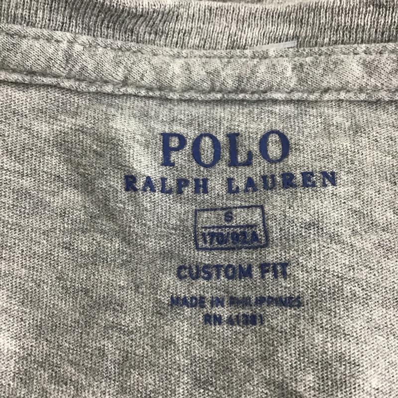 ポロラルフローレン POLO RALPH LAUREN Tシャツ 半袖 半袖カットソー プリントTシャツ クルーネックカットソー S プリント 灰 / グレー / メンズ USED 古着 中古 10103253