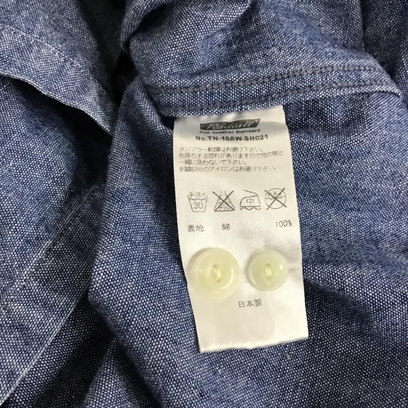 ラディアル RADIALL シャツ、ブラウス 長袖 TN-16AW-SH021 オープンカラー長袖シャツ カジュアルシャツ ポケットシャツ M ロゴ、文字 インディゴ / インディゴ / メンズ USED 古着 中古 10103257