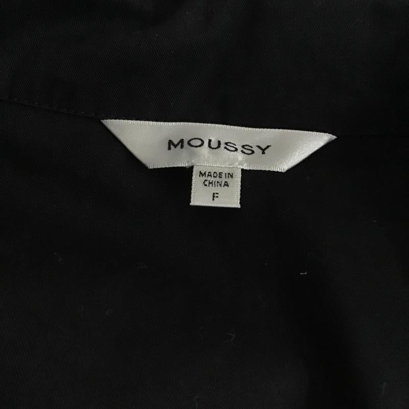 マウジー MOUSSY シャツ、ブラウス 半袖 010DSW30-2130 BACKLACEUPCROPSHIRT 半袖シャツ カラーシャツ 前ボタンシャツ FREE 無地 紺 / ネイビー / レディース USED 古着 中古 10103261