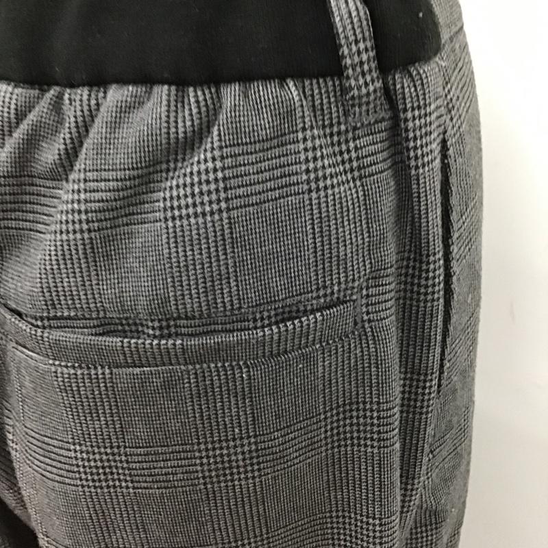ニコアンド niko and... パンツ スラックス カジュアルパンツ センタータックパンツ ストレートパンツ ワイドパンツ フレアパンツ 4 チェック 黒 / ブラック / X 灰 / グレー /  レディース USED 古着 中古 10103264
