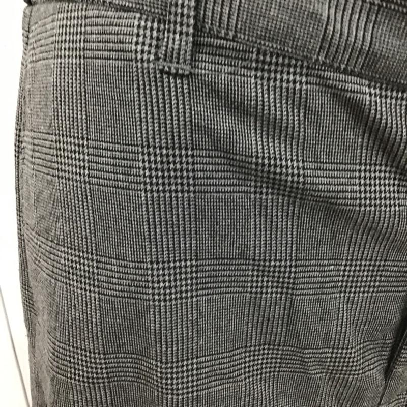 ニコアンド niko and... パンツ スラックス カジュアルパンツ センタータックパンツ ストレートパンツ ワイドパンツ フレアパンツ 4 チェック 黒 / ブラック / X 灰 / グレー /  レディース USED 古着 中古 10103264