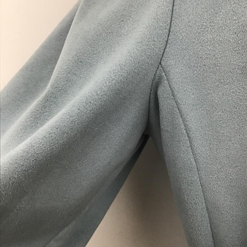 ザラベーシック ZARA BASIC カーディガン 長袖 長袖カーディガン 長袖カットソー ノーカラージャケット 前開カーディガン XS 無地 水色 / ライトブルー / レディース USED 古着 中古 10103268