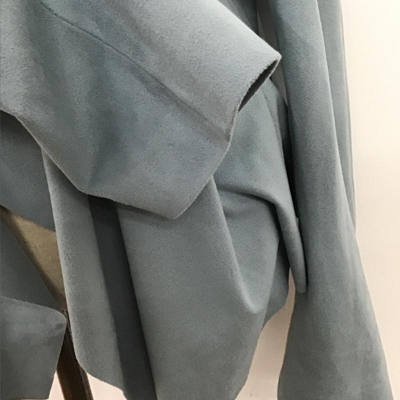 ザラベーシック ZARA BASIC カーディガン 長袖 長袖カーディガン 長袖カットソー ノーカラージャケット 前開カーディガン XS 無地 水色 / ライトブルー / レディース USED 古着 中古 10103268