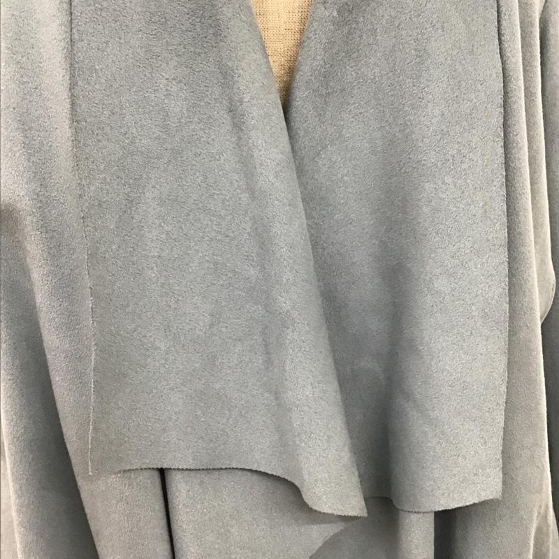 ザラベーシック ZARA BASIC カーディガン 長袖 長袖カーディガン 長袖カットソー ノーカラージャケット 前開カーディガン XS 無地 水色 / ライトブルー / レディース USED 古着 中古 10103268