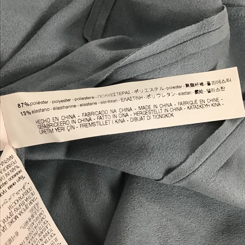 ザラベーシック ZARA BASIC カーディガン 長袖 長袖カーディガン 長袖カットソー ノーカラージャケット 前開カーディガン XS 無地 水色 / ライトブルー / レディース USED 古着 中古 10103268