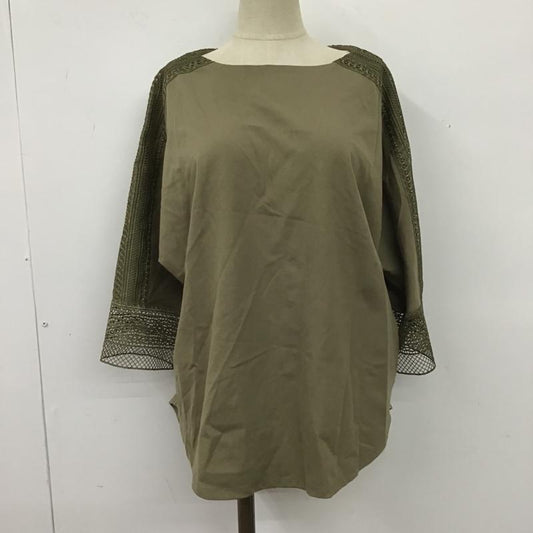 テチチ Te chichi カットソー 半袖 FREE 無地 カーキ / カーキ /  レディース USED 古着 中古 10103278