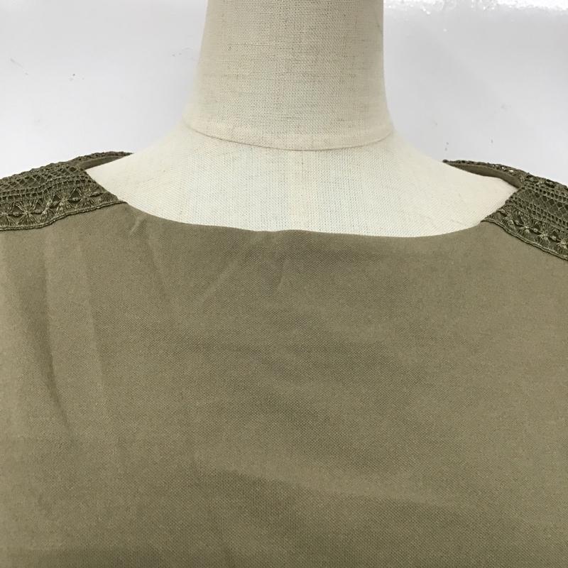 テチチ Te chichi カットソー 半袖 FREE 無地 カーキ / カーキ /  レディース USED 古着 中古 10103278