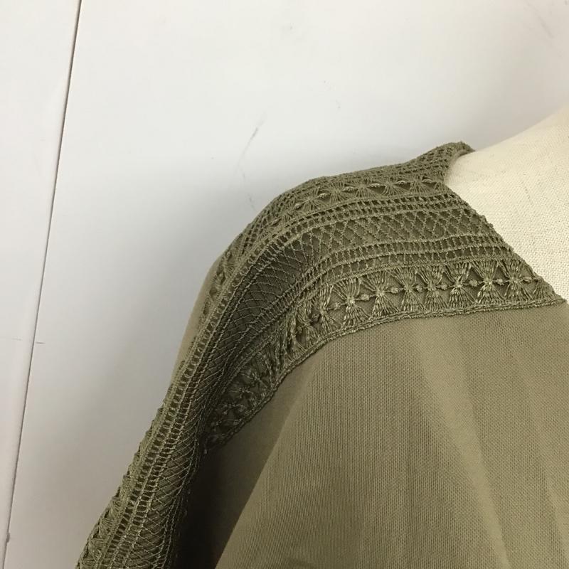 テチチ Te chichi カットソー 半袖 FREE 無地 カーキ / カーキ /  レディース USED 古着 中古 10103278