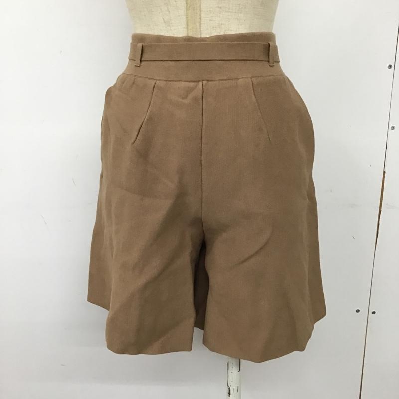 スナイデル SNIDEL パンツ ショートパンツ SWNP184172 ハーフパンツ カジュアルパンツ ショートパンツ 0 無地 茶 / ブラウン /  レディース USED 古着 中古 10103287