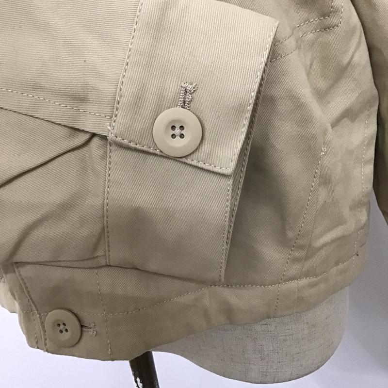 アズールバイマウジー AZUL BY MOUSSY ジャケット、上着 ジャンパー、ブルゾン 250DSS30-028B ポケットショートジャケット アウター カラージャケット L 無地 ベージュ / ベージュ / レディース USED 古着 中古 10103293