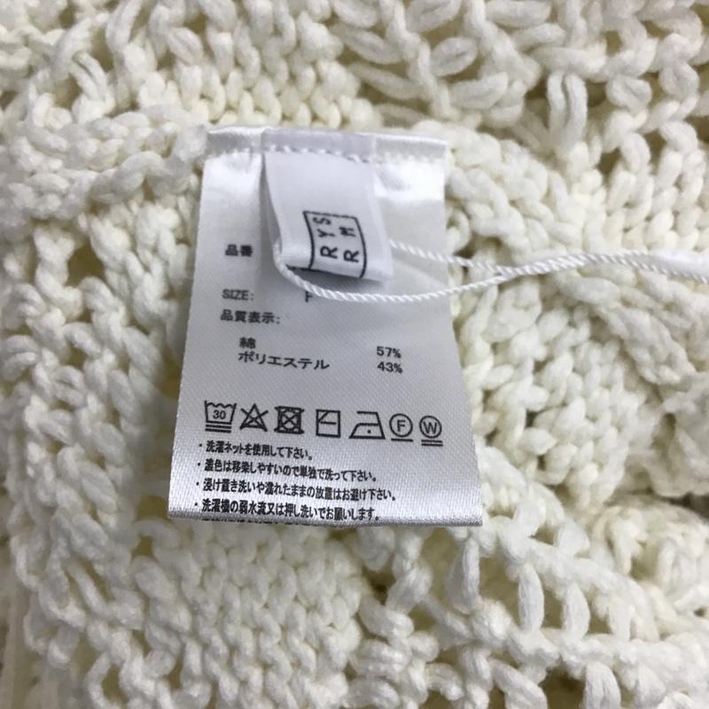 ローリーズファーム LOWRYS FARM カーディガン 長袖 LF622060AD カーディガン ボレロ 長袖ニットカーディガン FREE 総柄 白 / ホワイト / レディース USED 古着 中古 10103300