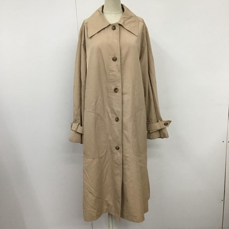 古着 USED ジャケット、上着 ジャンパー、ブルゾン ロングトレンチコート アウター カラージャケット コート 無地 ベージュ / ベージュ / レディース USED 古着 中古 10103304
