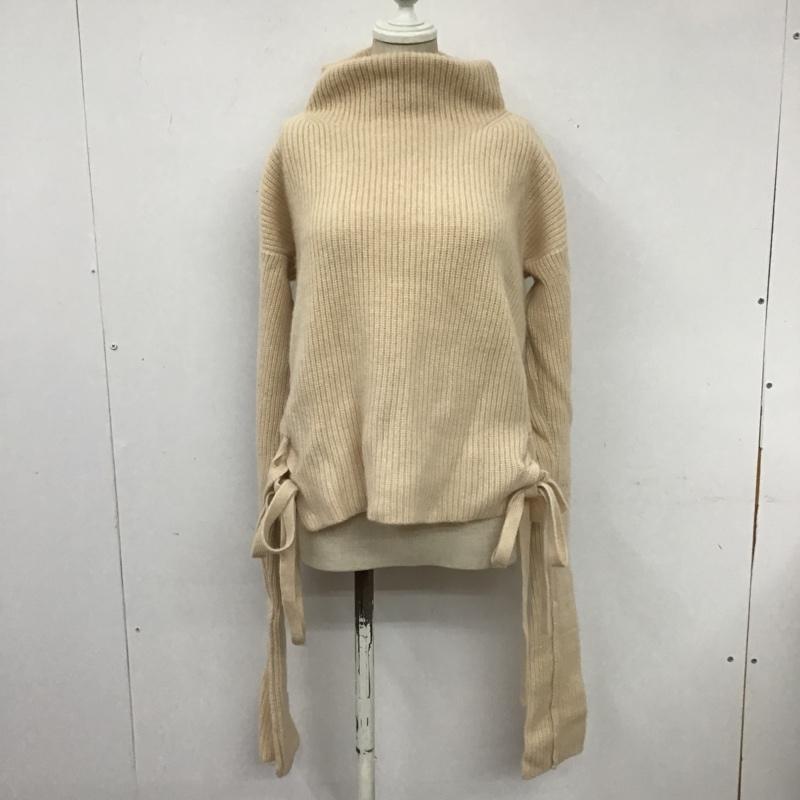 ザラ ZARA ニット、セーター 長袖 長袖セーター ニットカットソー サイド編み上げ S 無地 ベージュ / ベージュ / レディース USED 古着 中古 10103314