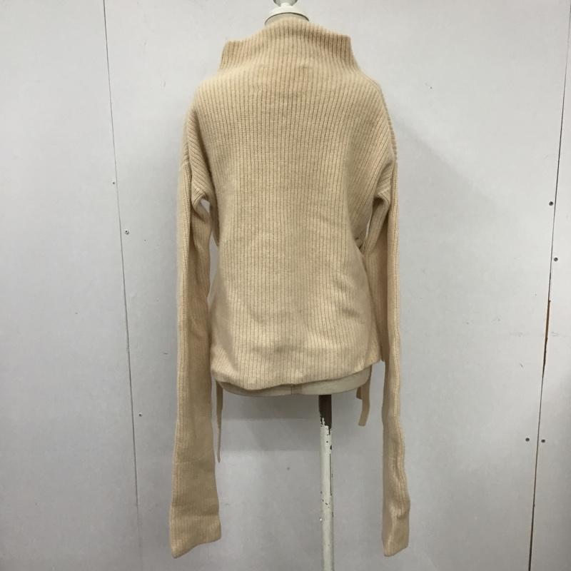 ザラ ZARA ニット、セーター 長袖 長袖セーター ニットカットソー サイド編み上げ S 無地 ベージュ / ベージュ / レディース USED 古着 中古 10103314