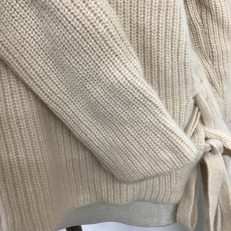 ザラ ZARA ニット、セーター 長袖 長袖セーター ニットカットソー サイド編み上げ S 無地 ベージュ / ベージュ / レディース USED 古着 中古 10103314