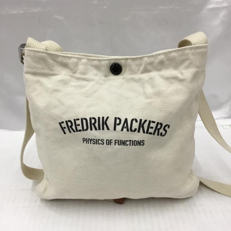 フレドリック パッカーズ FREDRIK PACKERS ショルダーバッグ ショルダーバッグ キャンバス ロゴ、文字 アイボリー / アイボリー / メンズ USED 古着 中古 10103324