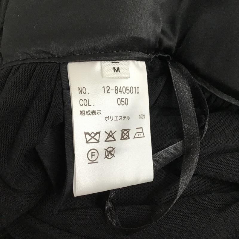プラステ PLST セットアップ セットアップ 12-8405010 ベロアチュール2WAYワンピース ロングワンピース レースフレアスカート M 無地 黒 / ブラック / レディース USED 古着 中古 10103328
