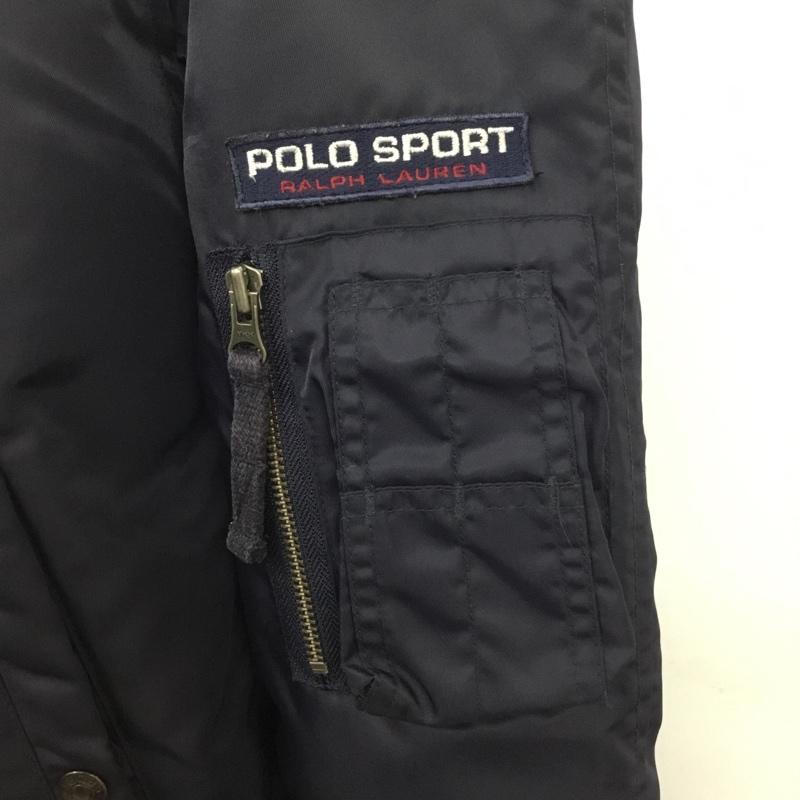 ポロスポーツラルフローレン POLOSPORT ジャケット、上着 ジャンパー、ブルゾン モッズコート ジップアップジャケット アウター フード付きジャケット L ロゴ、文字 紺 / ネイビー / メンズ USED 古着 中古 10103365