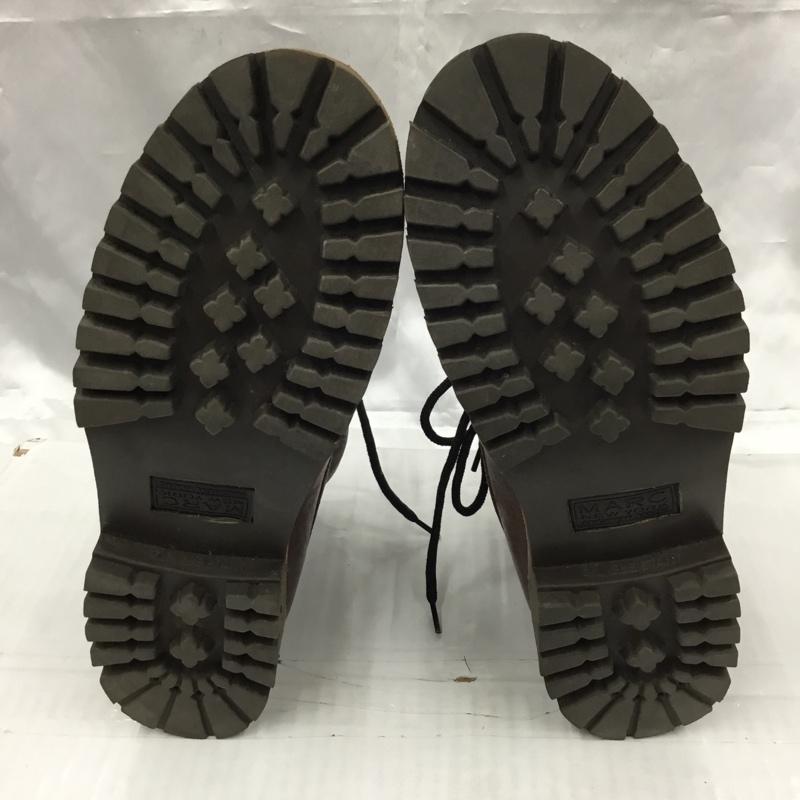古着 USED ブーツ ショートブーツ MARC NEWYORK レザー レースアップ USA10 US:10 無地 茶 / ブラウン / メンズ USED 古着 中古 10103380