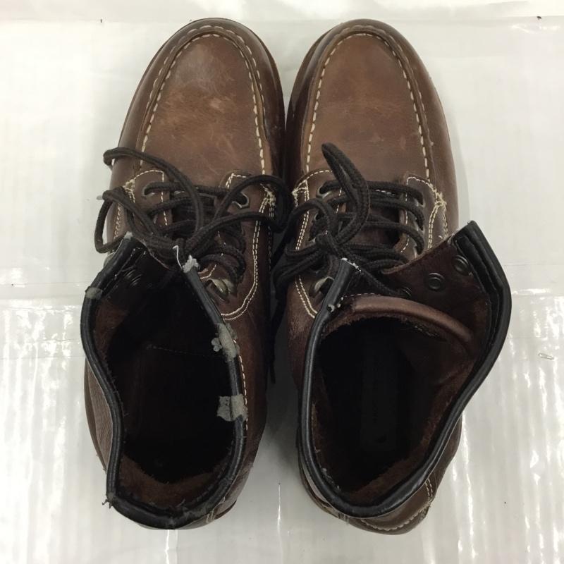 古着 USED ブーツ ショートブーツ MARC NEWYORK レザー レースアップ USA10 US:10 無地 茶 / ブラウン / メンズ USED 古着 中古 10103380