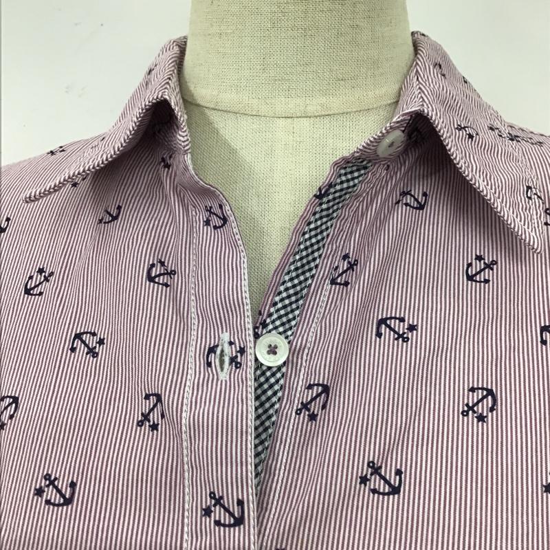トミーヒルフィガー TOMMY HILFIGER シャツ、ブラウス 長袖 6 ストライプ マルチカラー / マルチカラー / レディース USED 古着 中古 10103386