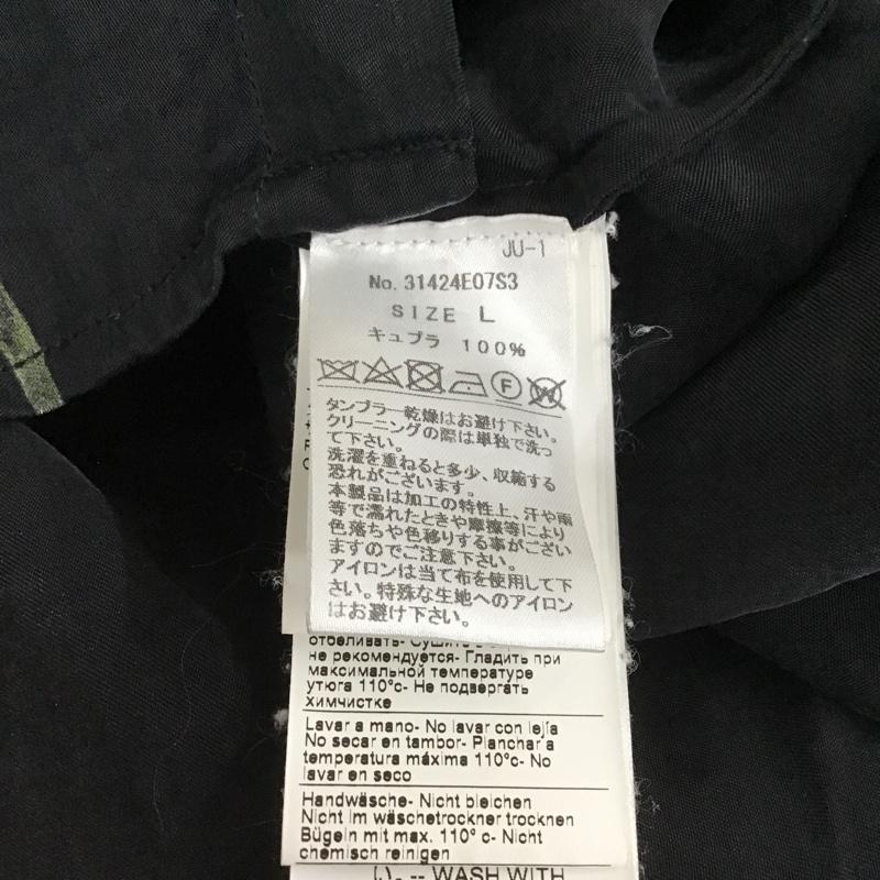 フォートゥーフォー 424 シャツ、ブラウス 長袖 長袖シャツ カラーシャツ プリントシャツ 長袖カットソー L プリント 黒 / ブラック / メンズ USED 古着 中古 10103394