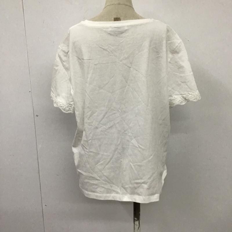 ザラ ZARA Tシャツ 半袖 L 無地 白 / ホワイト / レディース USED 古着 中古 10103405